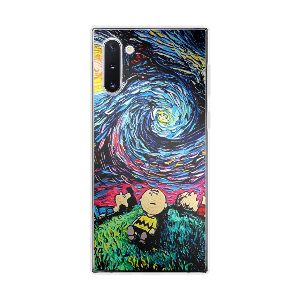 Peanuts At Starry Night Galaxy Note 10 Case