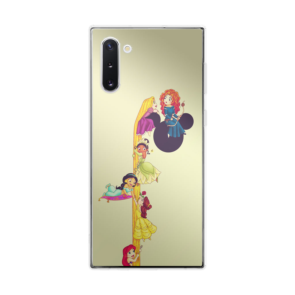 Princesses Climbing Rapunzel's Hair Galaxy Note 10 Case