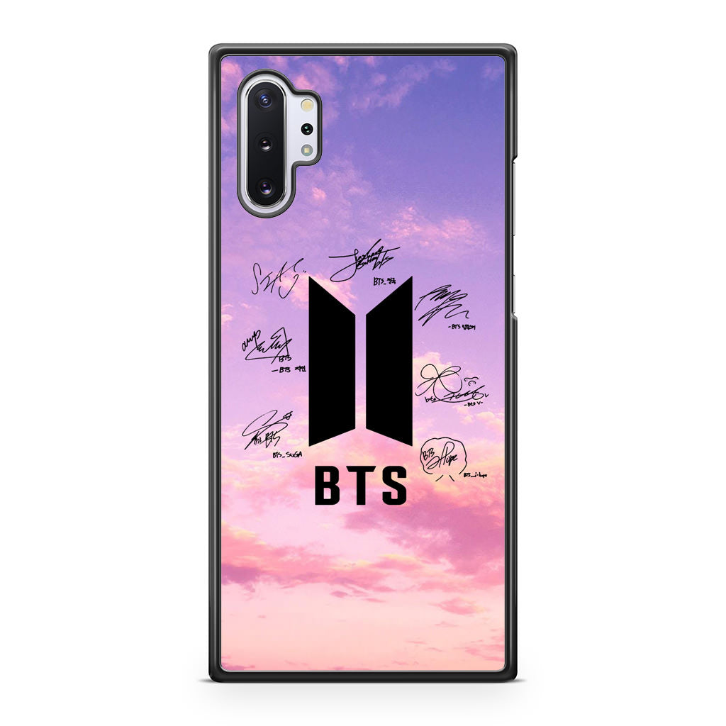 BTS Signature Galaxy Note 10 Plus Case