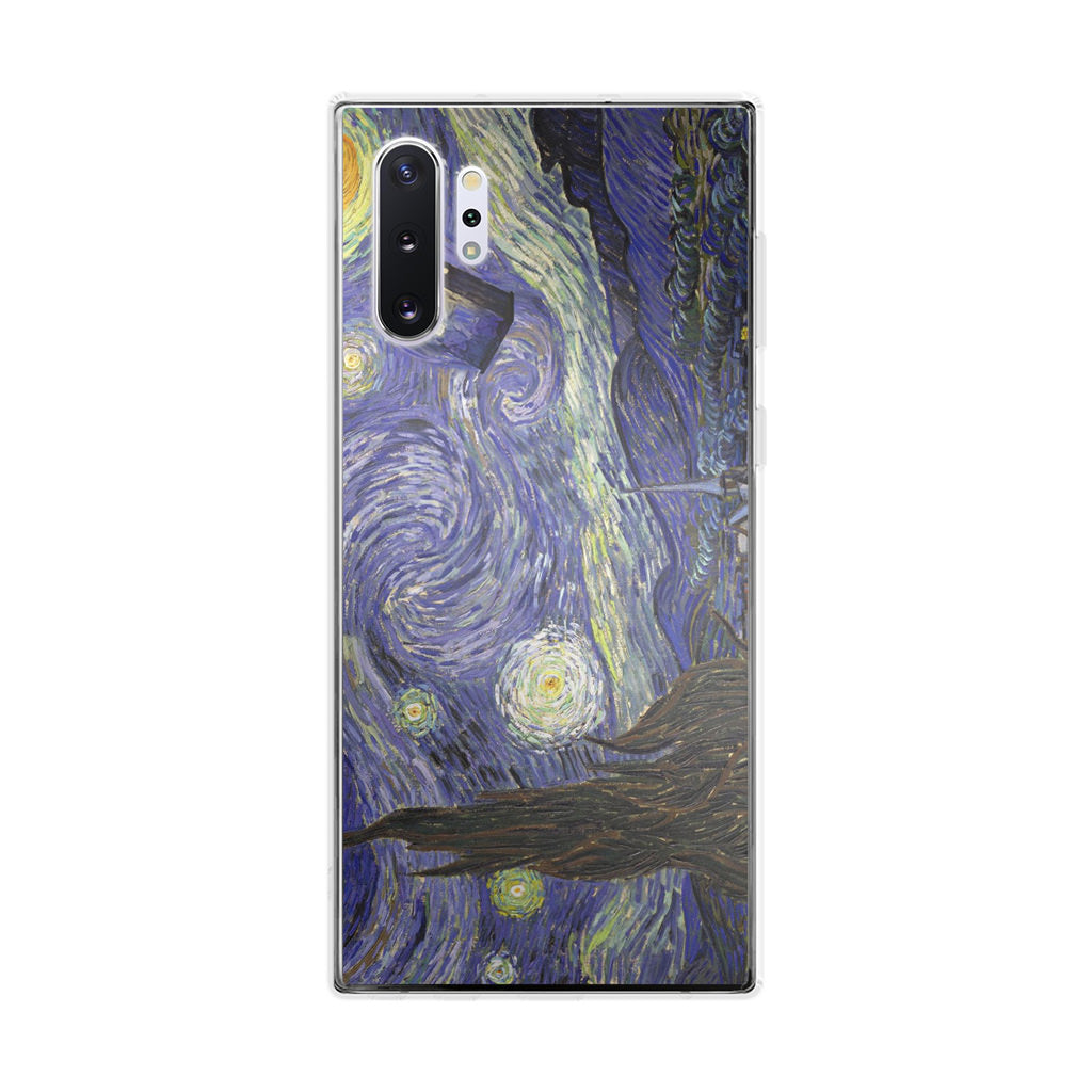 Dr Who Tardis In Van Gogh Starry Night Galaxy Note 10 Plus Case