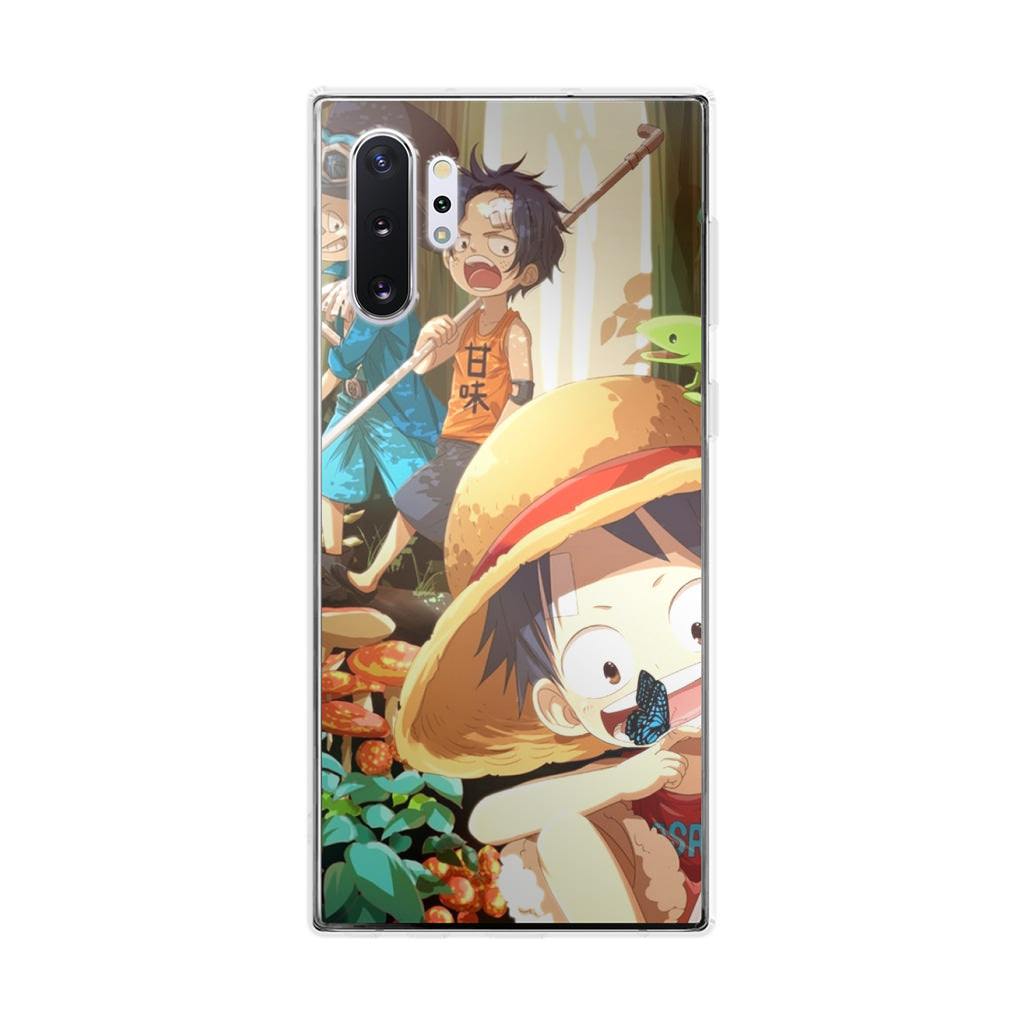 One Piece Little Sabo Ace Luffy Cute Galaxy Note 10 Plus Case