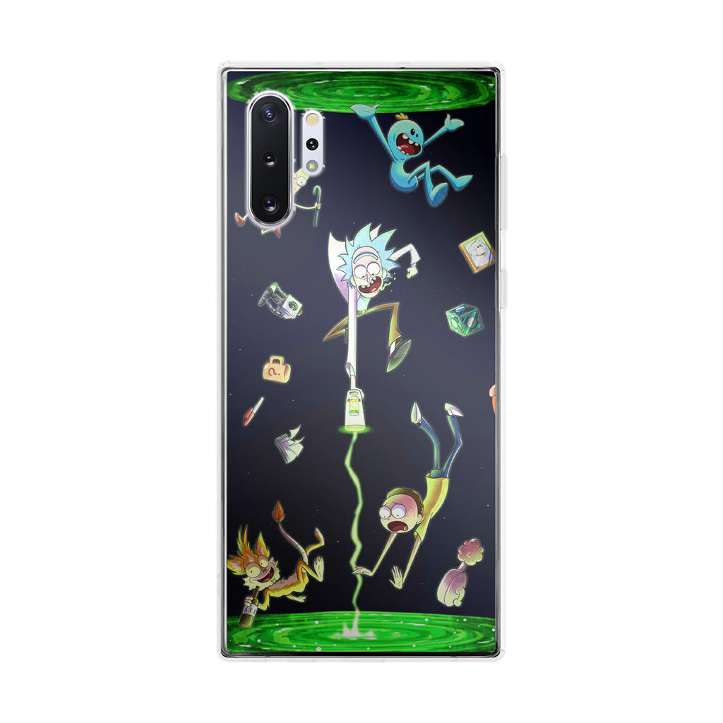 Rick And Morty Portal Fall Galaxy Note 10 Plus Case