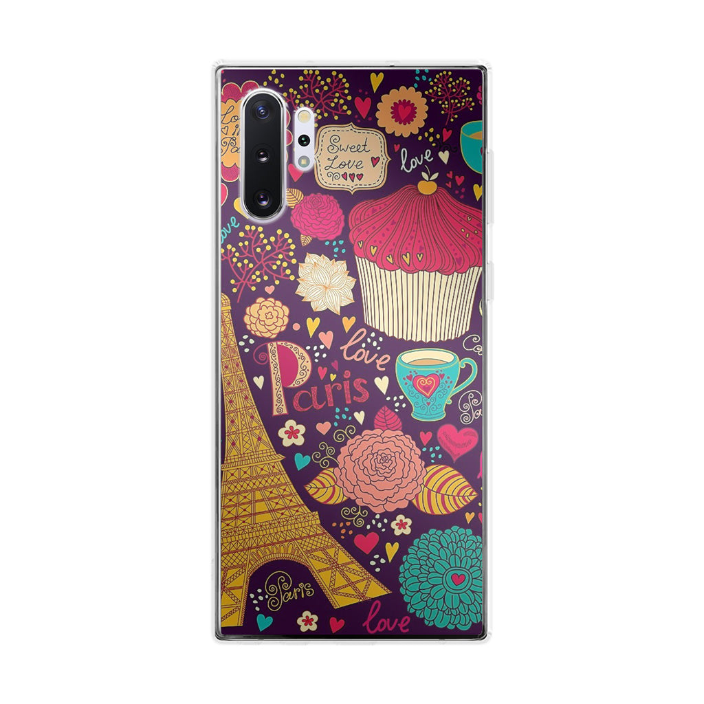 Vintage Love In Paris Galaxy Note 10 Plus Case