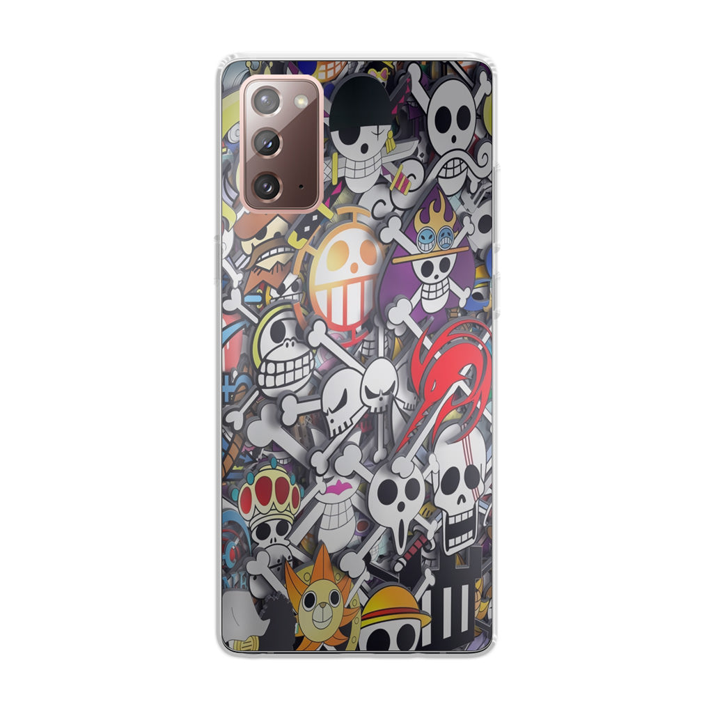 All Pirate Symbols One Piece Galaxy Note 20 Case
