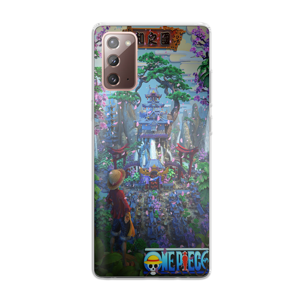Flower Capital of Wano One Piece Galaxy Note 20 Case