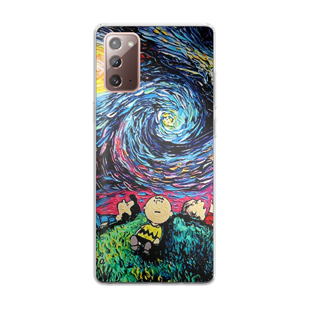 Peanuts At Starry Night Galaxy Note 20 Case