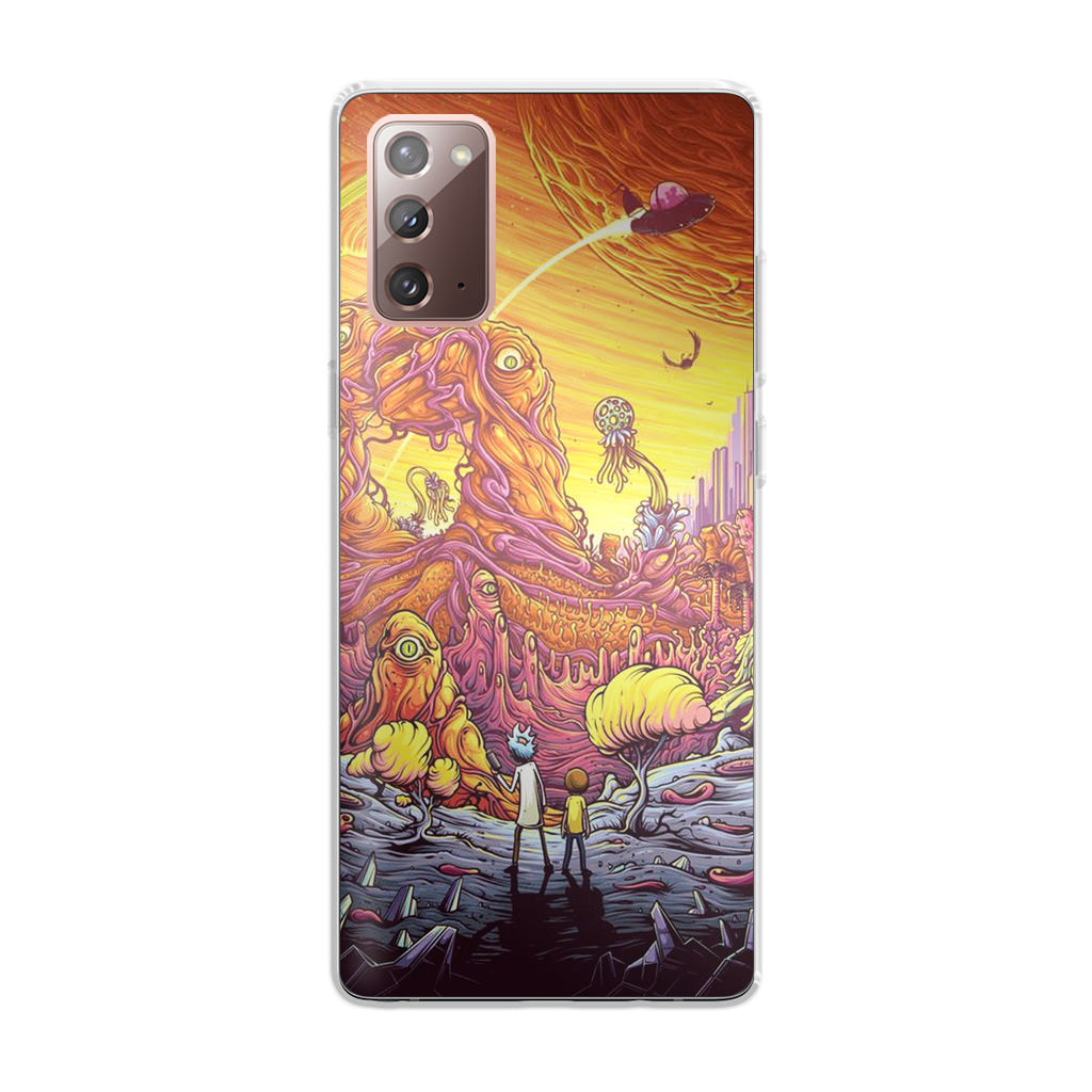 Rick And Morty Alien Planet Galaxy Note 20 Case