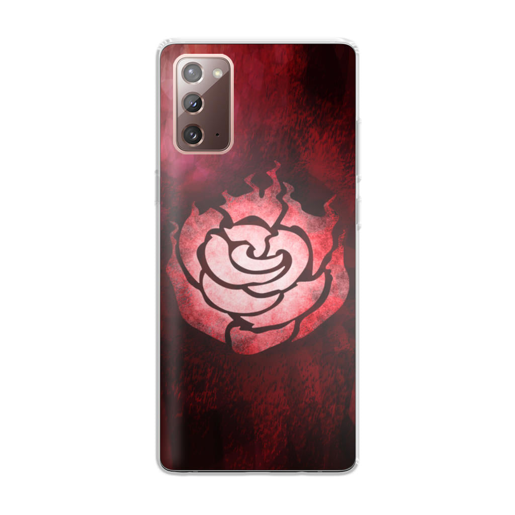 RWBY Ruby Rose Symbol Galaxy Note 20 Case