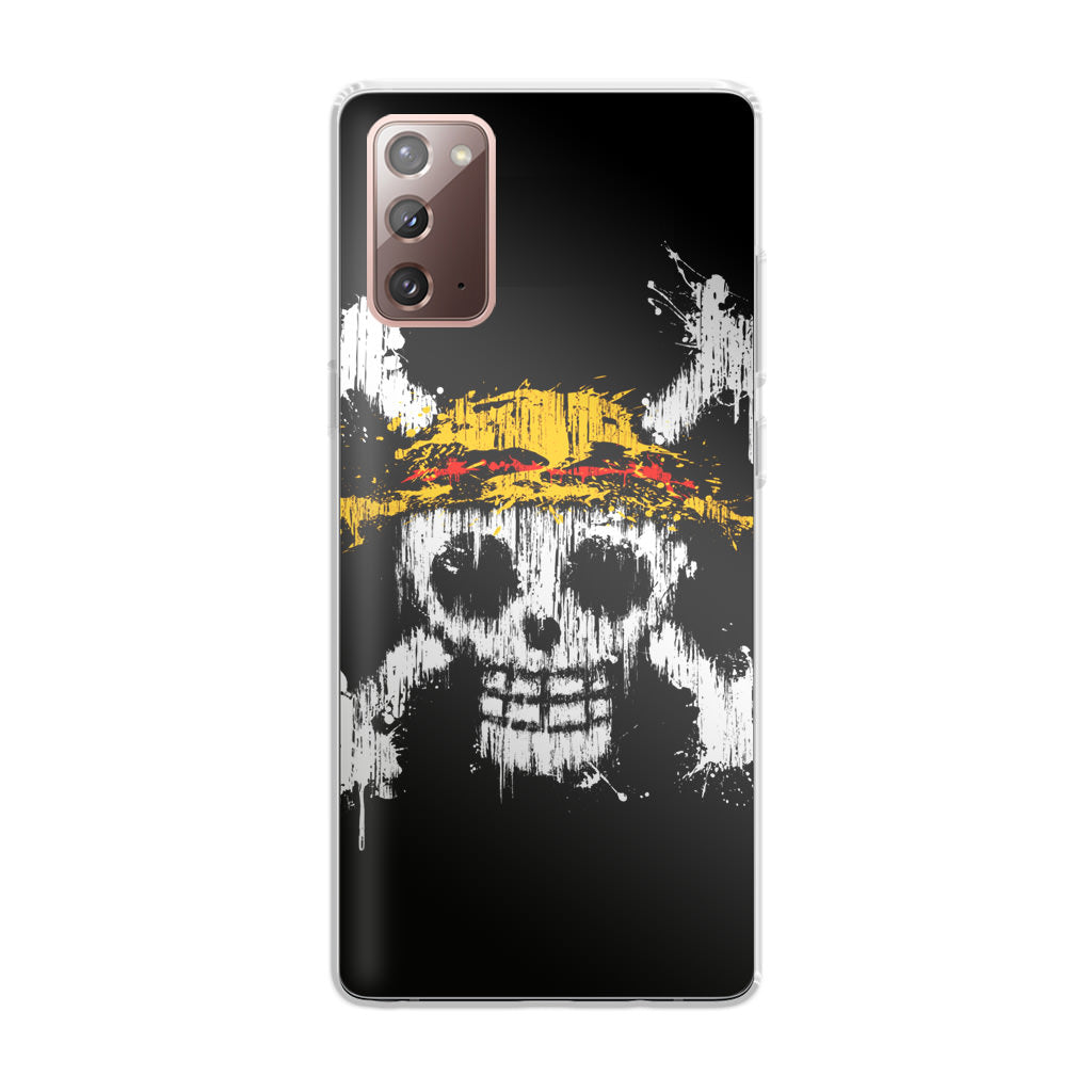 Straw Hat Pirate Logo Paint Galaxy Note 20 Case