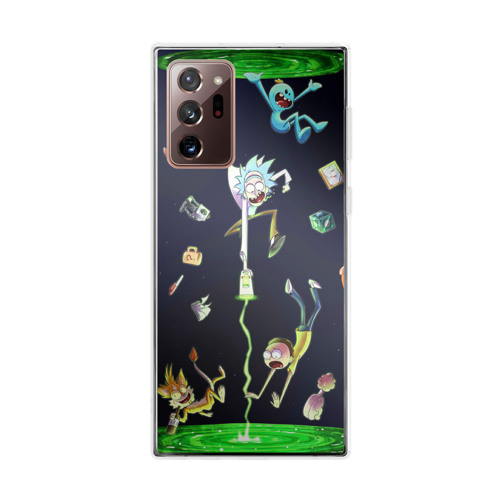 Rick And Morty Portal Fall Galaxy Note 20 Ultra Case