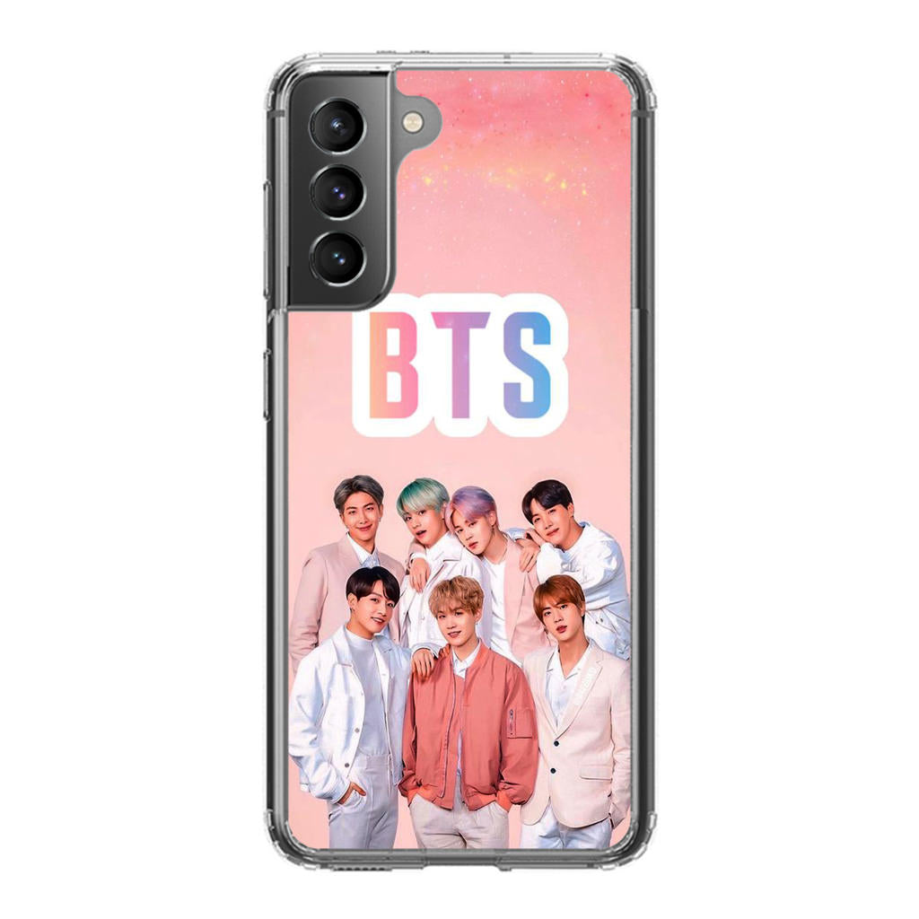 BTS Member in Pink Galaxy S21 / S21 Plus / S21 FE 5G Case