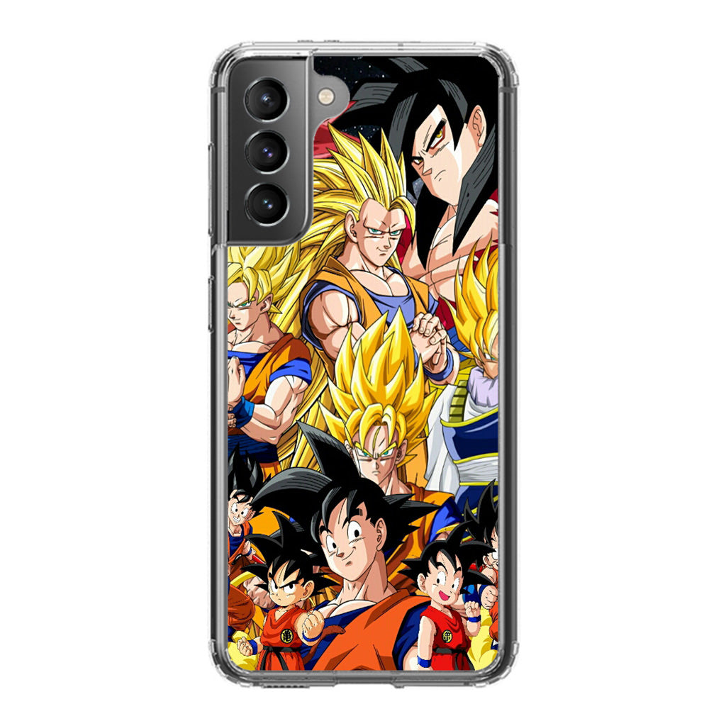 Dragon Ball Z Son Goku Transformation Galaxy S21 / S21 Plus / S21 FE 5G Case