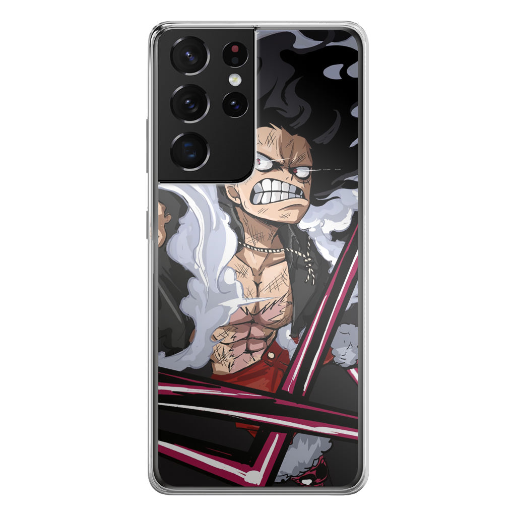 Luffy Snake Man Culverin Art Galaxy S21 Ultra Case