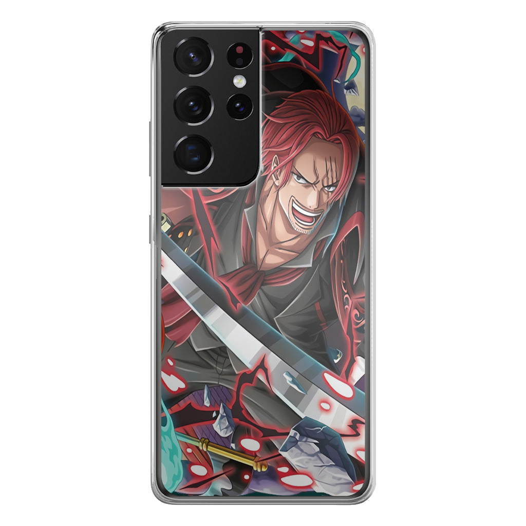 Red Hair Shanks Galaxy S21 Ultra Case