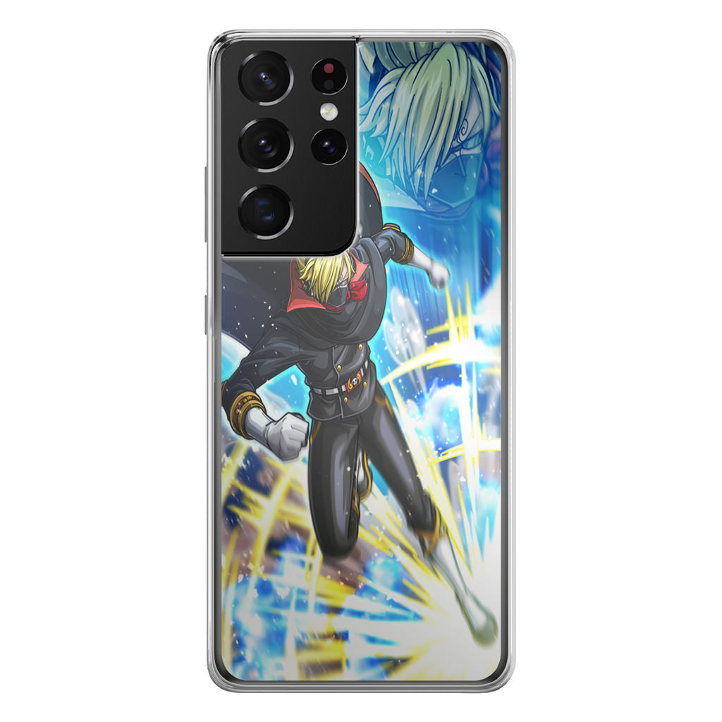 Sanji In Stealth Black Suit Galaxy S21 Ultra Case