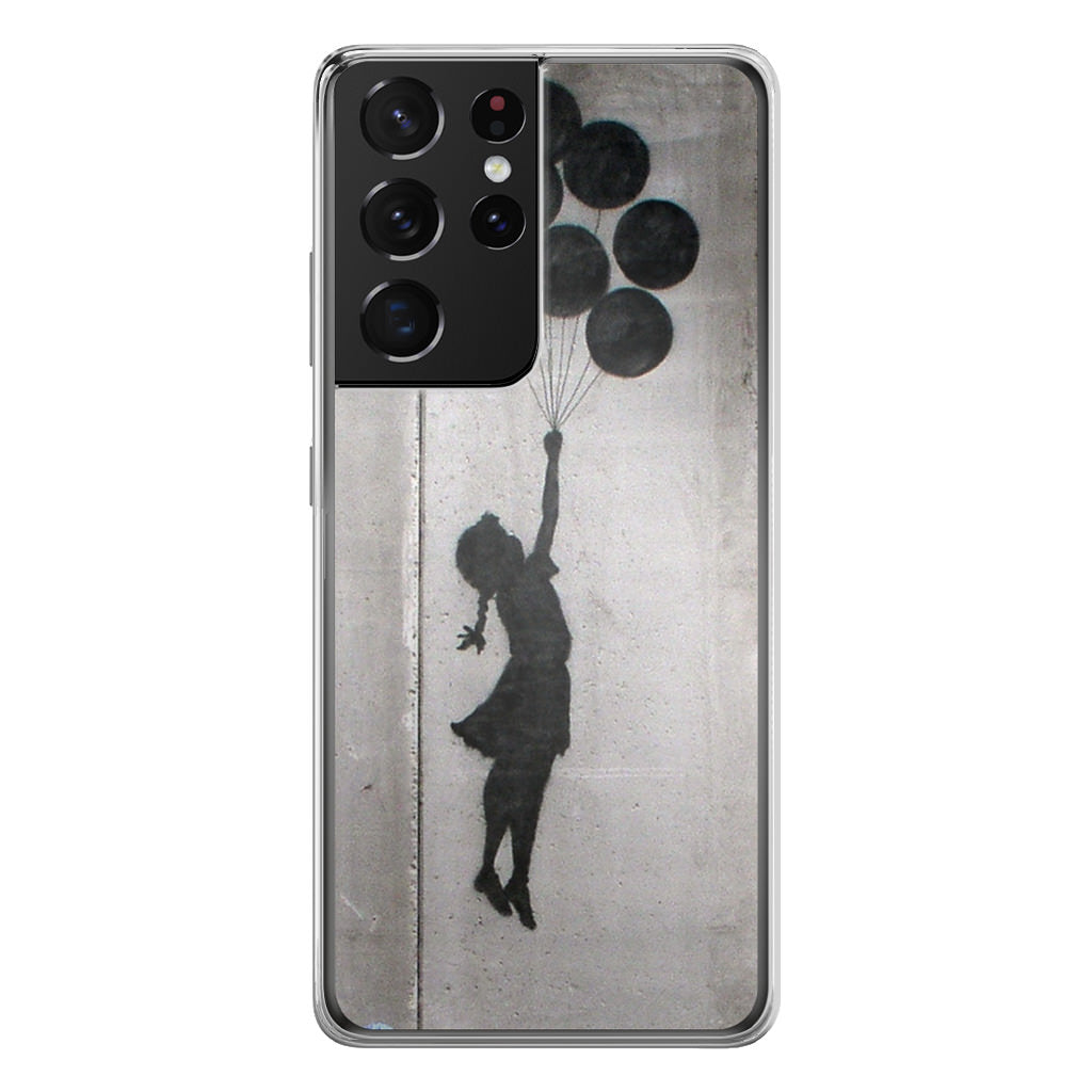 Banksy Girl With Balloons Galaxy S21 Ultra Case