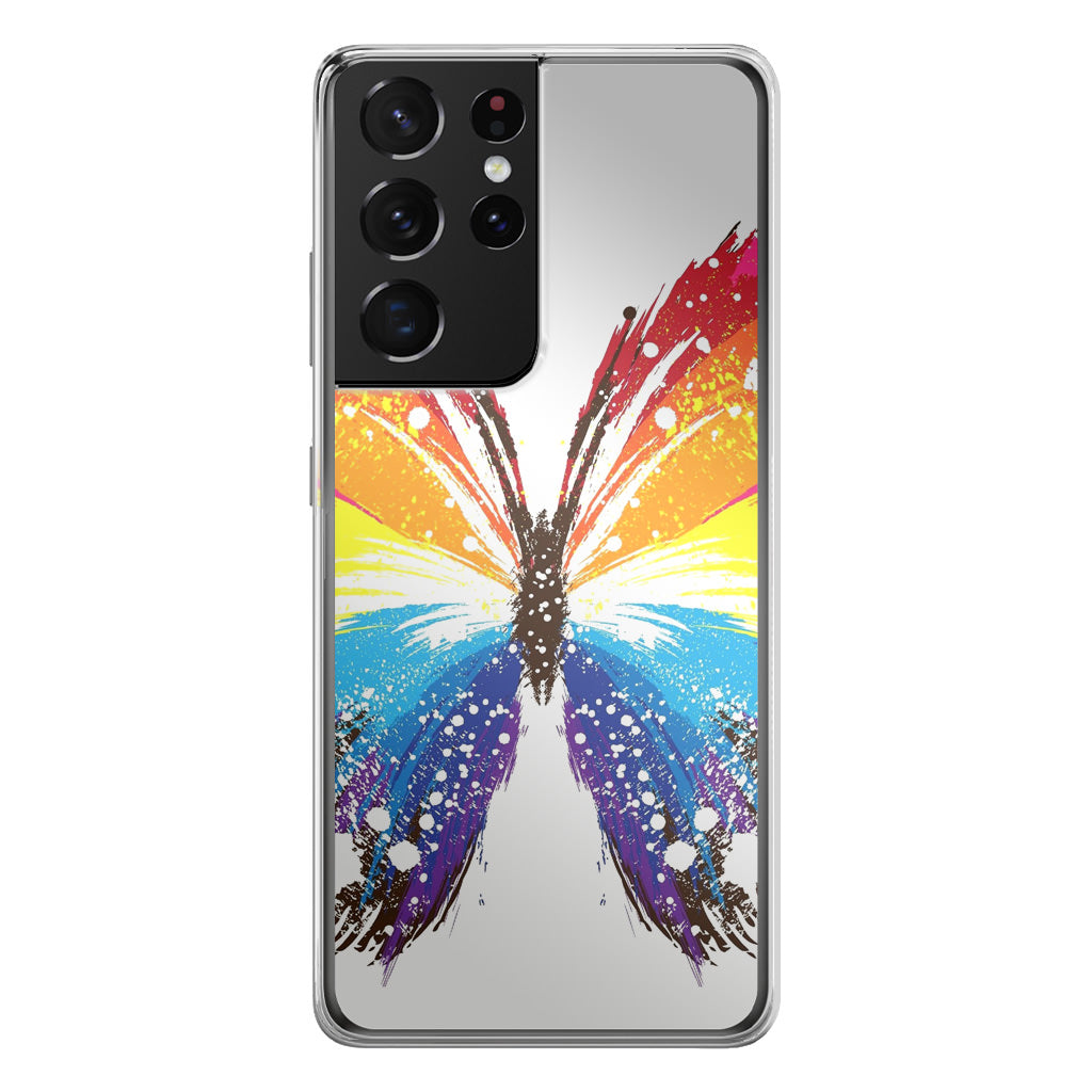 Butterfly Abstract Colorful Galaxy S21 Ultra Case