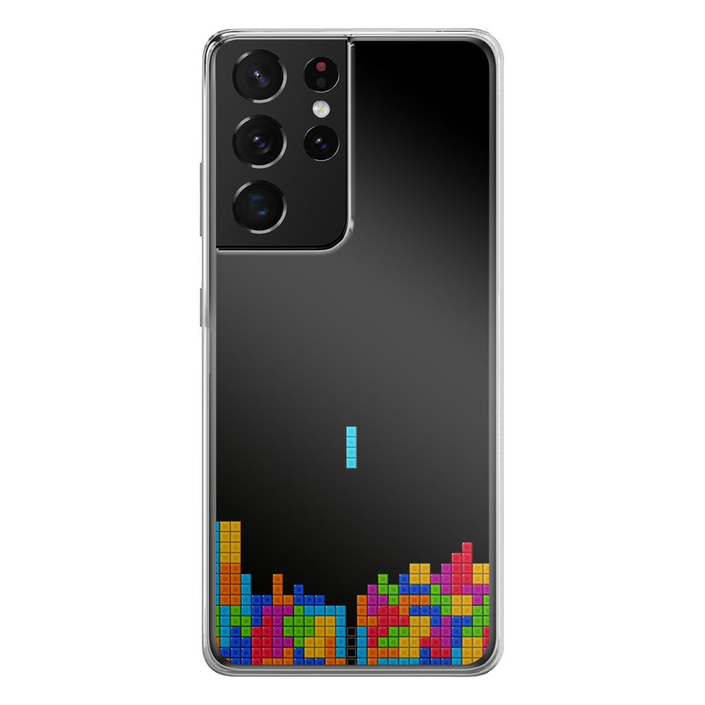 Classic Video Game Tetris Galaxy S21 Ultra Case