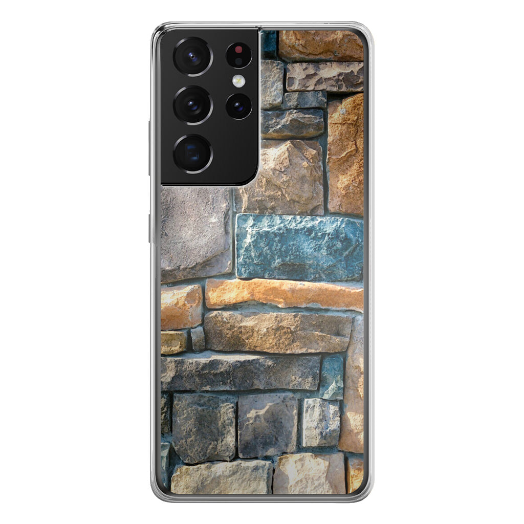 Colored Stone Piles Galaxy S21 Ultra Case
