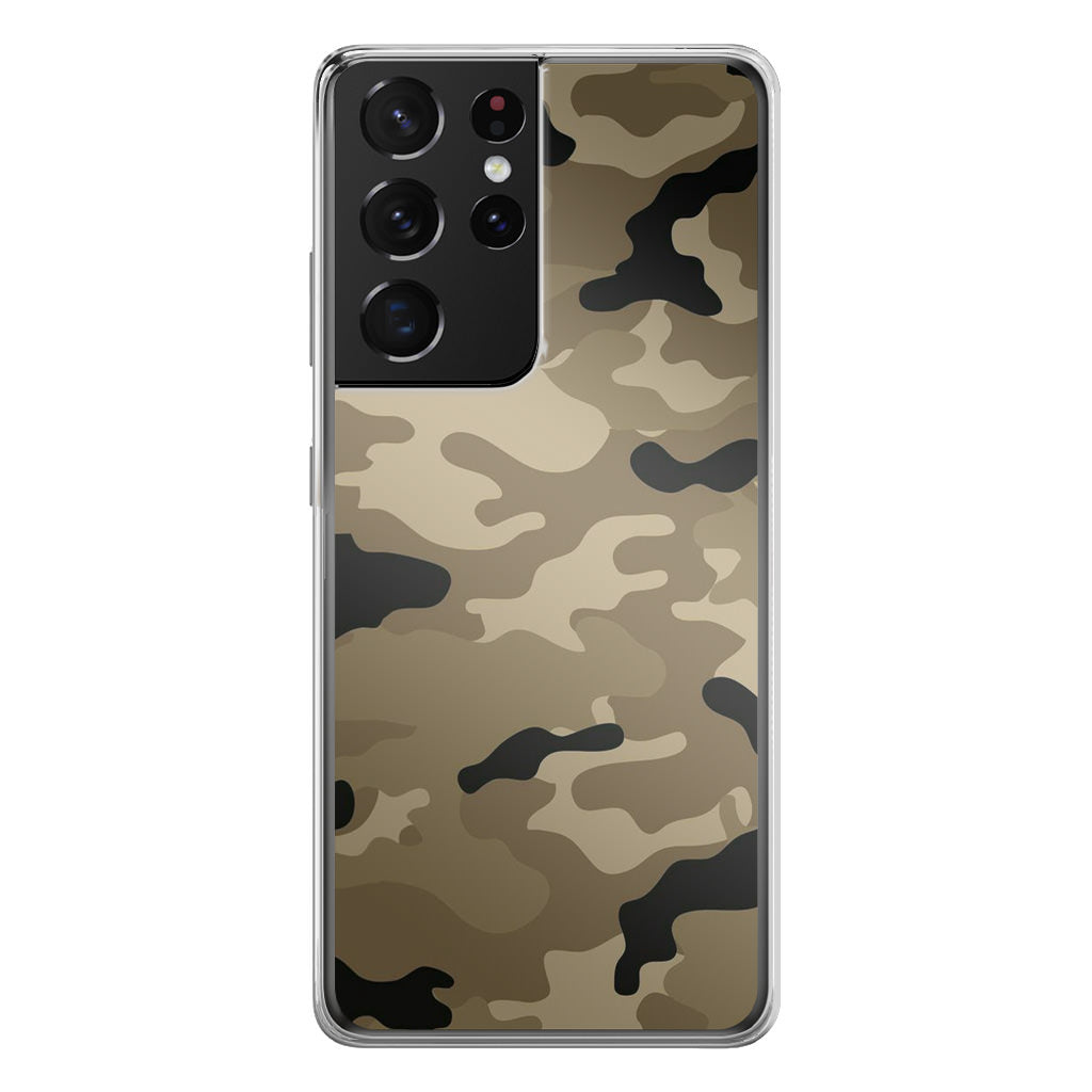 Desert Military Camo Galaxy S21 Ultra Case