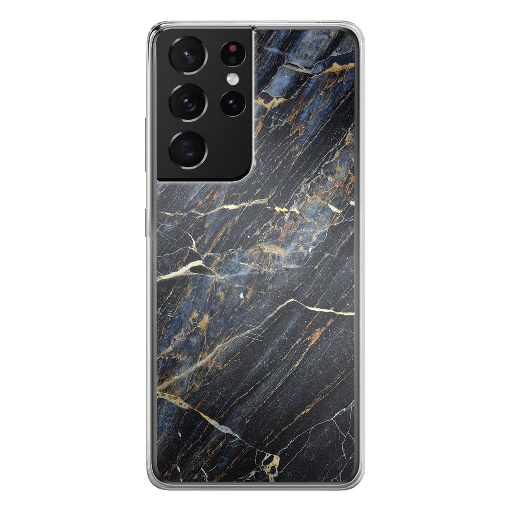 Golden Black Marble Galaxy S21 Ultra Case