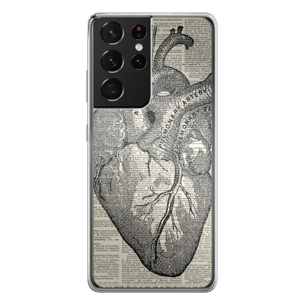 Heart Book Art Galaxy S21 Ultra Case