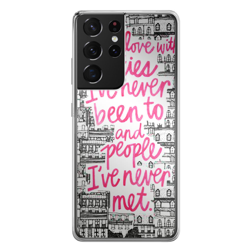 John Green Quotes I'm in Love With Cities Galaxy S21 Ultra Case