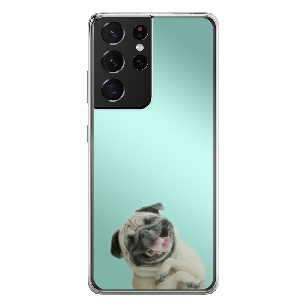 Laughing Pug Galaxy S21 Ultra Case