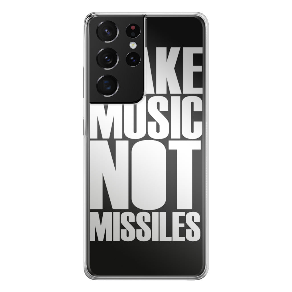Make Music Not Missiles Galaxy S21 Ultra Case