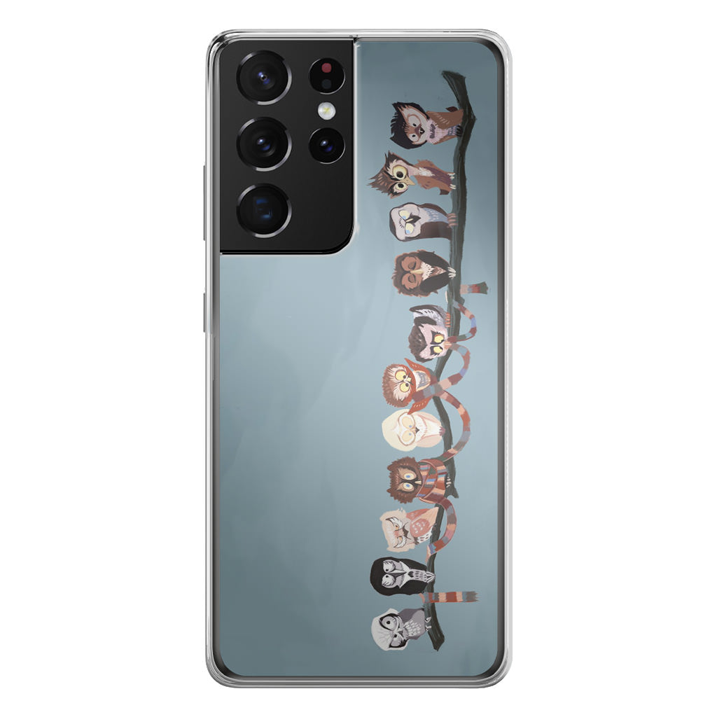 Owls on The Branch Galaxy S21 Ultra Case
