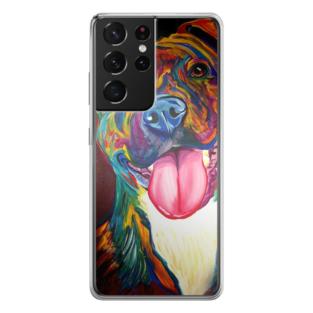 Pitbull Painting Art Galaxy S21 Ultra Case