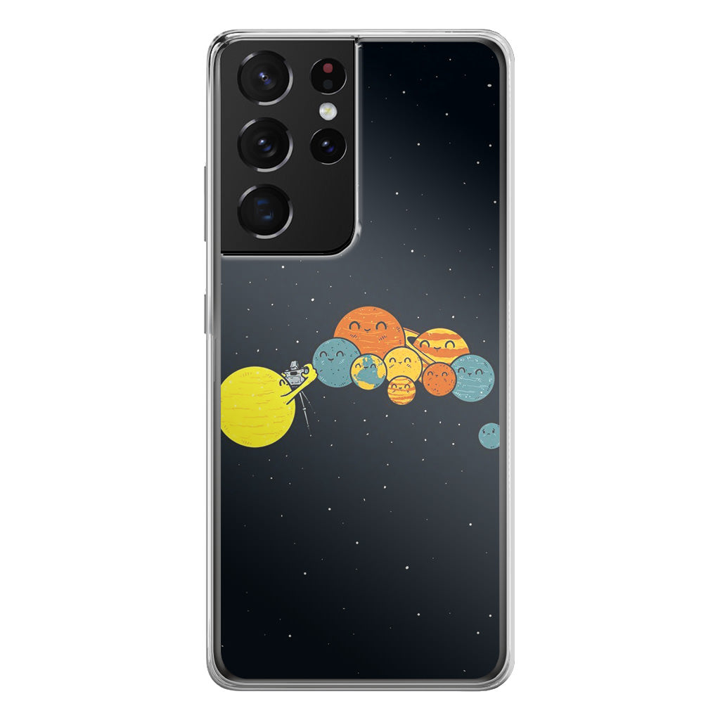 Planet Cute Illustration Galaxy S21 Ultra Case