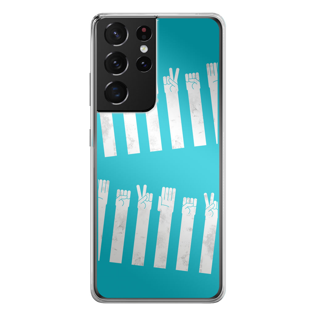 Rock Paper Scissors Zebra Crossing Galaxy S21 Ultra Case