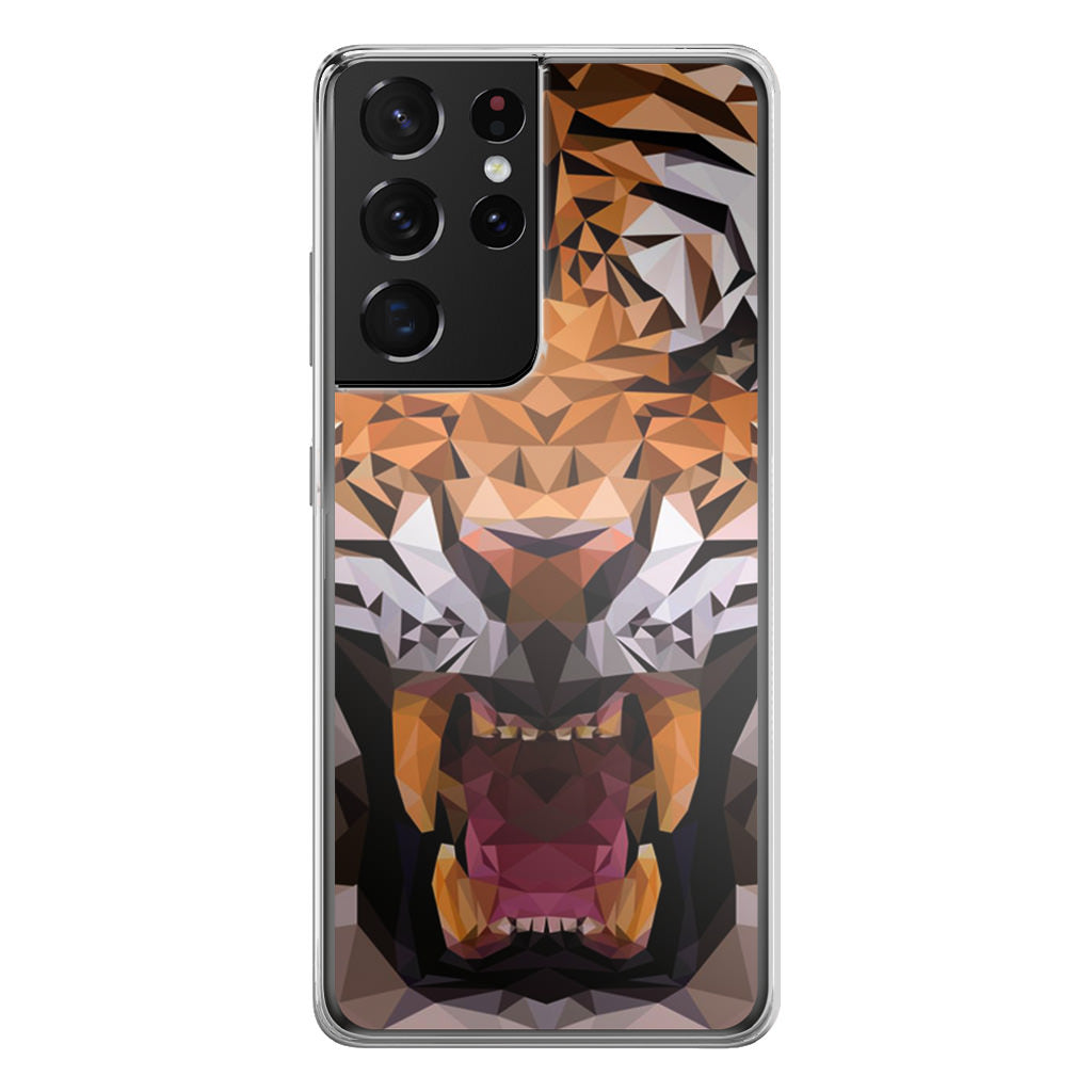 Tiger Polygon Galaxy S21 Ultra Case