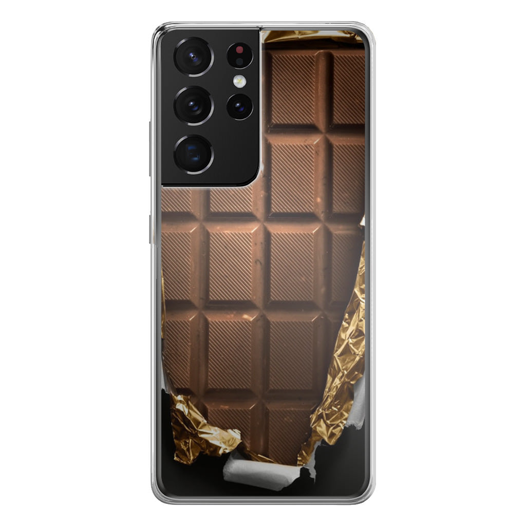 Unwrapped Chocolate Bar Galaxy S21 Ultra Case