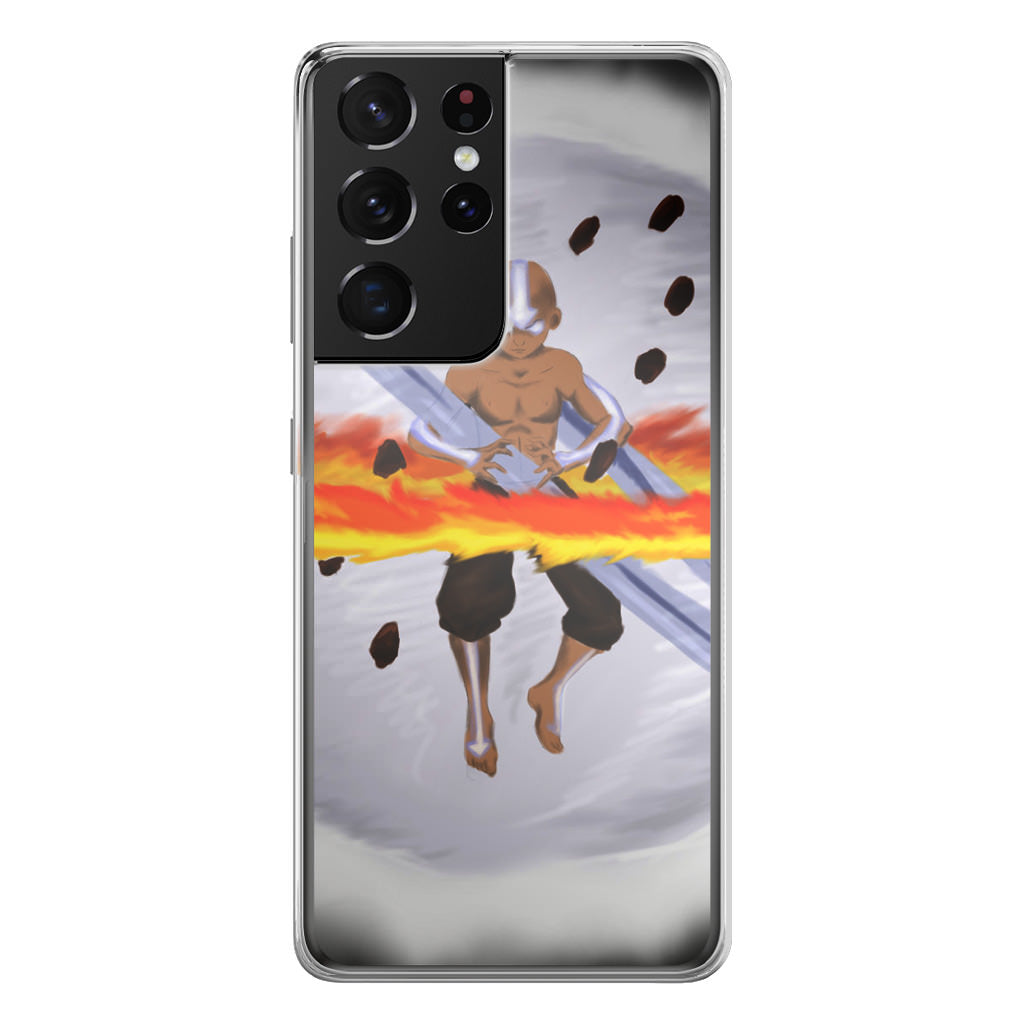 Avatar Aang Controls Four Elements Galaxy S21 Ultra Case