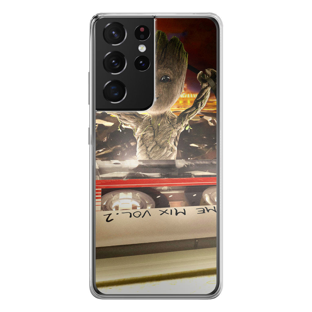 Baby Groot Mix Vol 2 Galaxy S21 Ultra Case