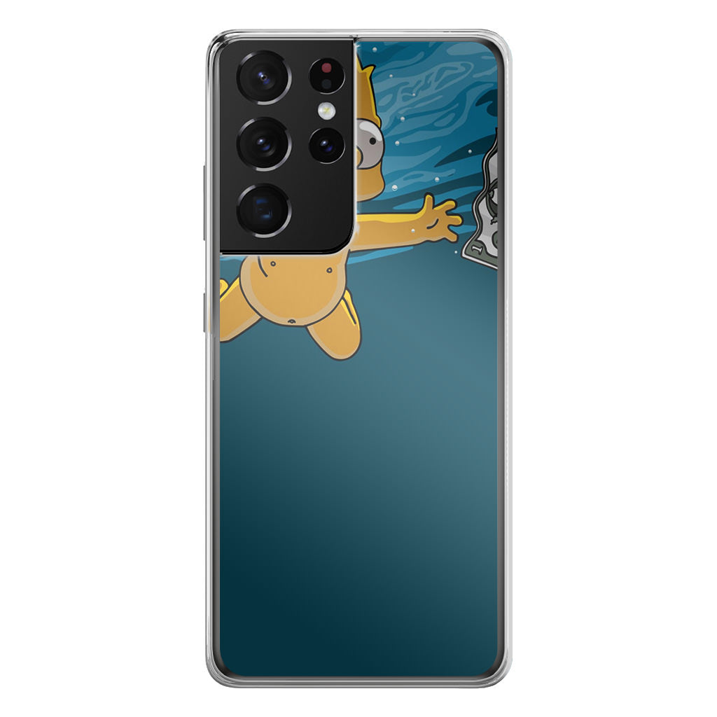 Bart Swimming For Money Galaxy S21 Ultra Case
