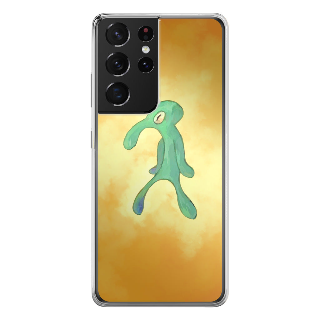 Bold and Brash Squidward Painting Galaxy S21 Ultra Case