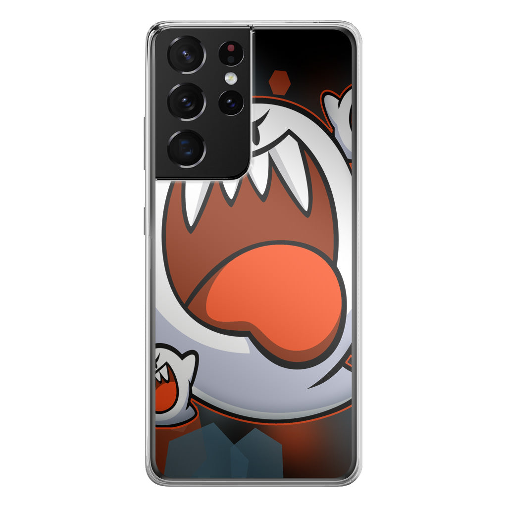 Boo Ghost Cartoon Galaxy S21 Ultra Case