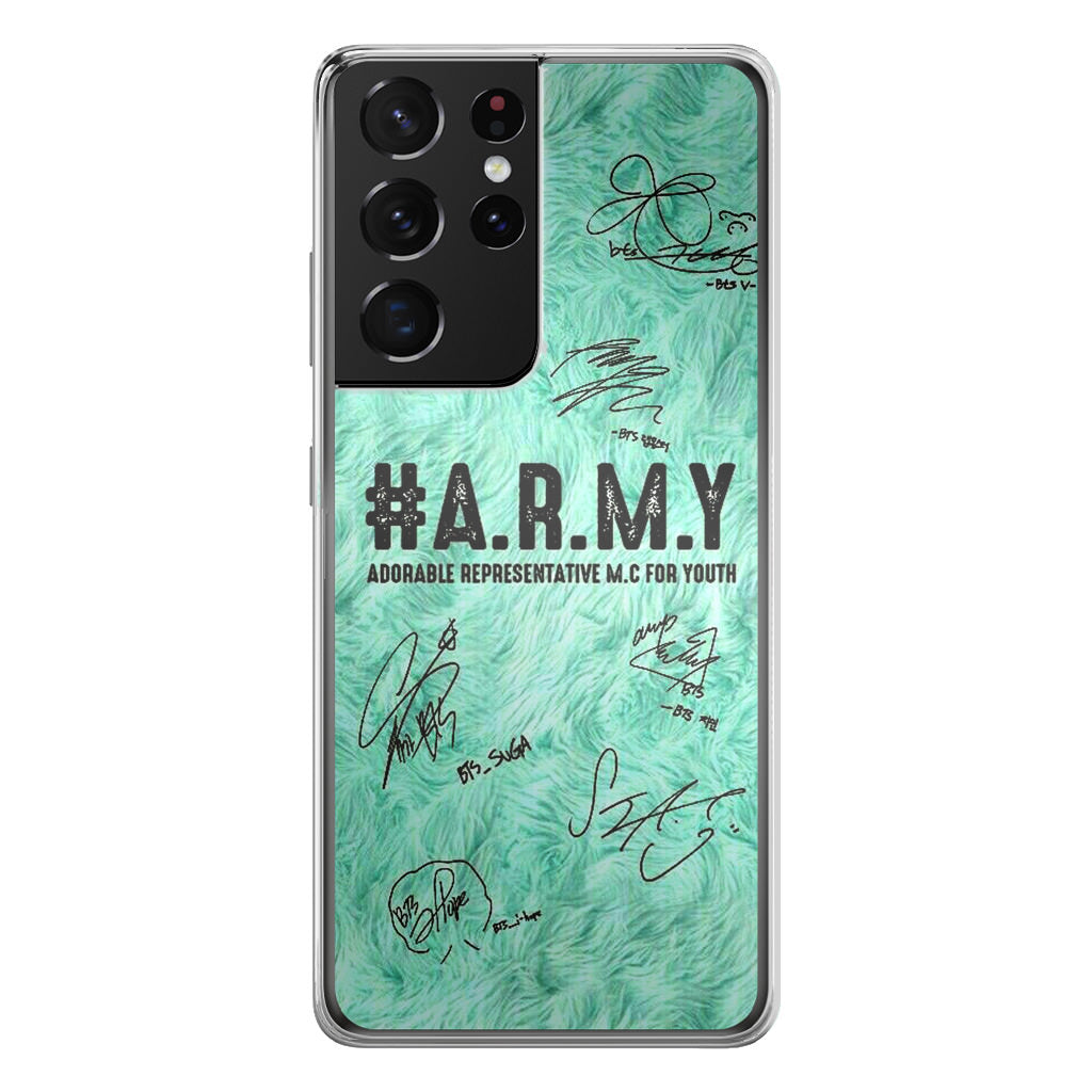 BTS Army Signature Galaxy S21 Ultra Case