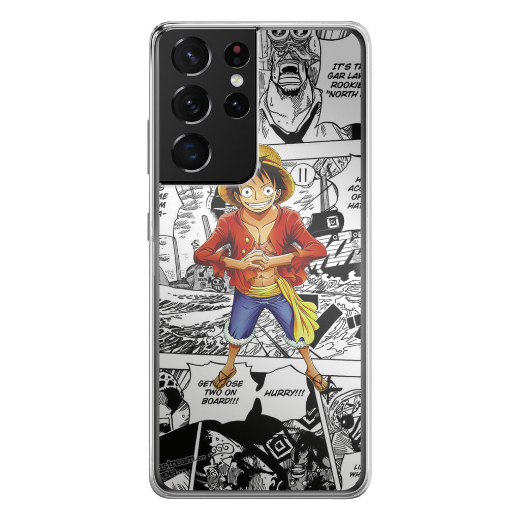 One Piece Luffy Comics Galaxy S21 Ultra Case