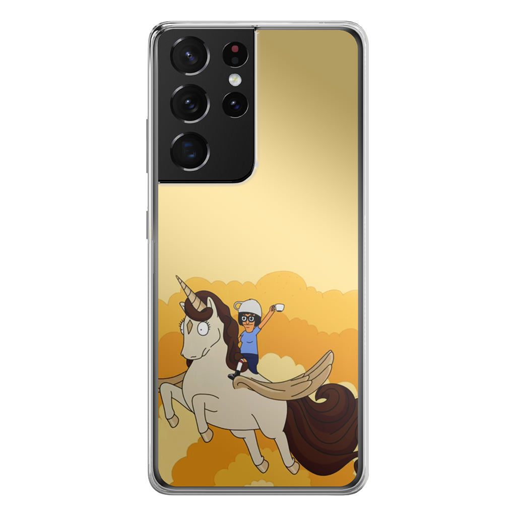 Tina Belcher And Unicorn Galaxy S21 Ultra Case