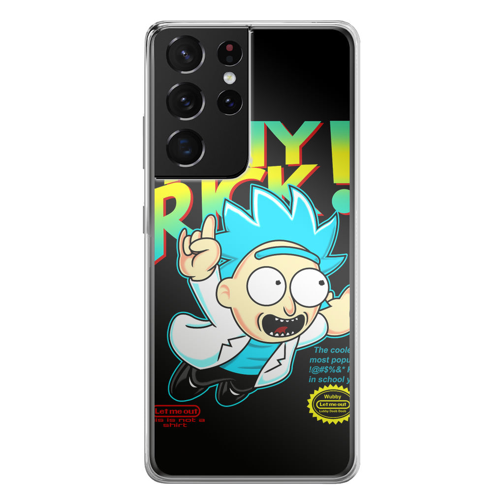 Tiny Rick Let Me Out Galaxy S21 Ultra Case