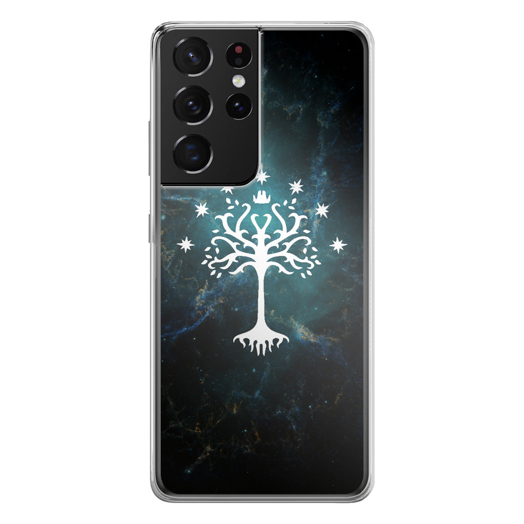 White Tree Of Gondor In Space Nebula Galaxy S21 Ultra Case