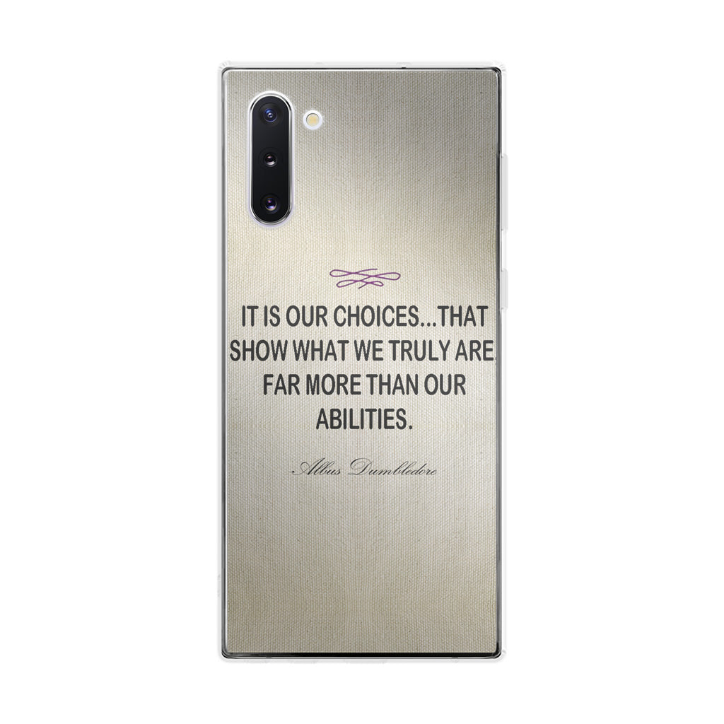 Albus Dumbledore Quote Galaxy Note 10 Case