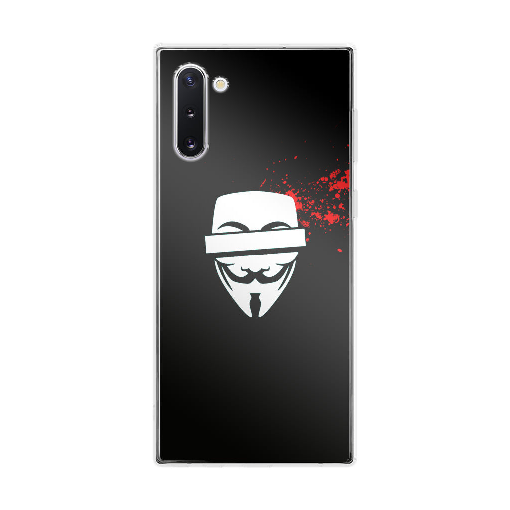 Anonymous Blood Splashes Galaxy Note 10 Case
