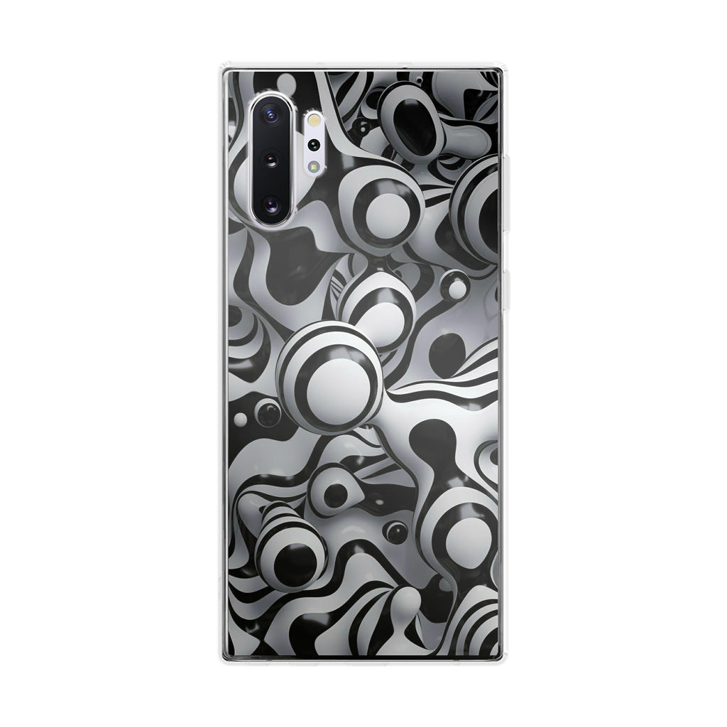 Abstract Art Black White Galaxy Note 10 Plus Case