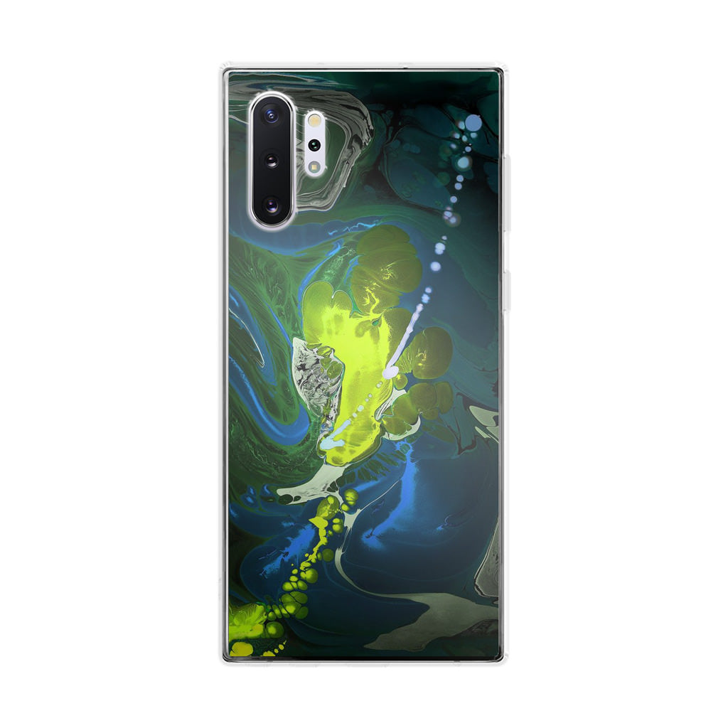 Abstract Green Blue Art Galaxy Note 10 Plus Case