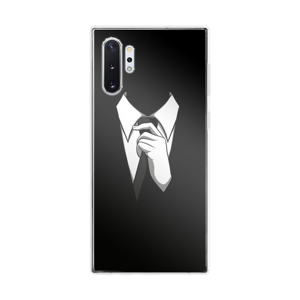 Anonymous Black White Tie Galaxy Note 10 Plus Case